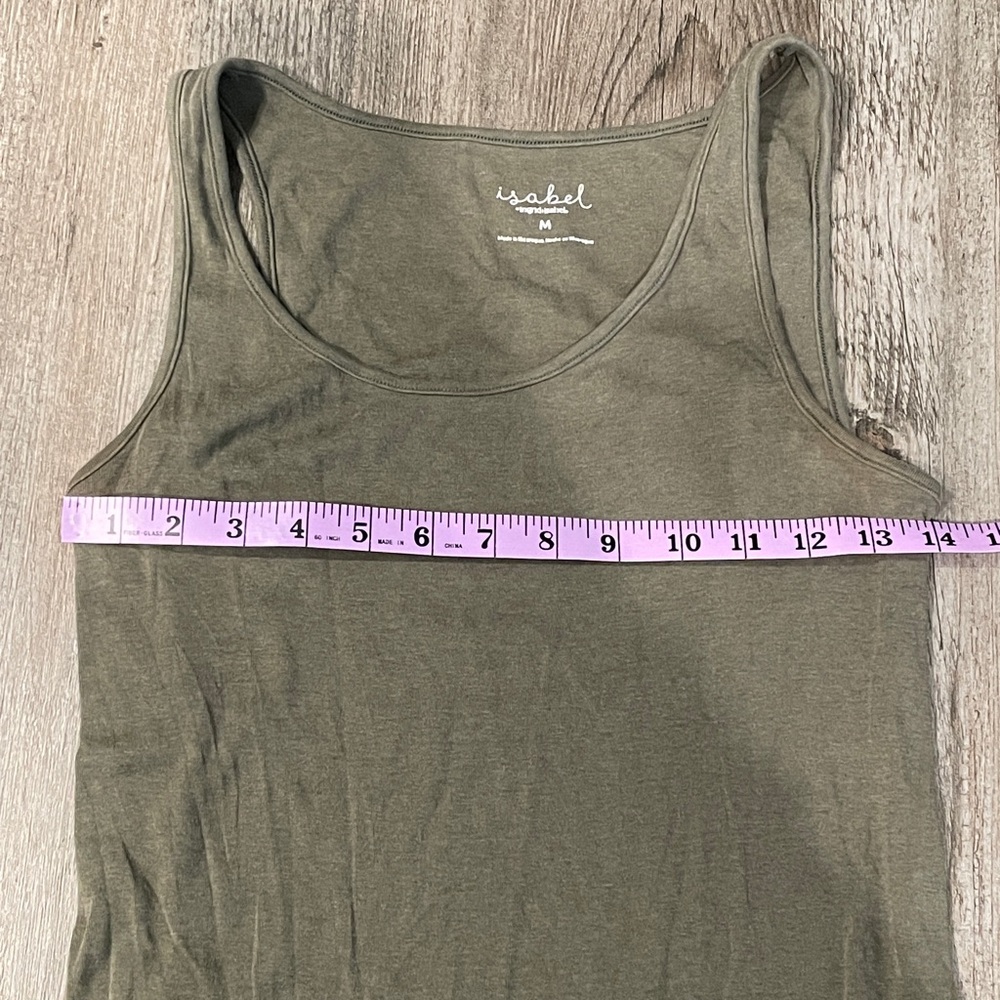 Isabel Maternity Women's Tank Tops Set- Black, Gray, and Olive - Picture 5 of 6